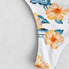 Bikini Cut Flower Two Piece Swimsuit